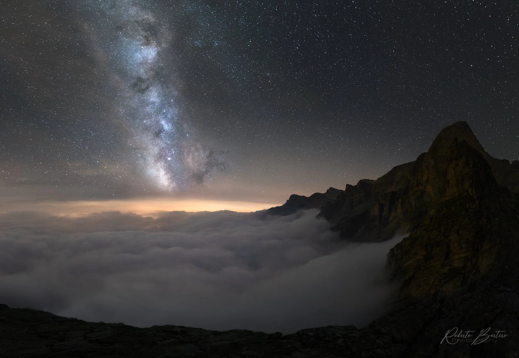 Milky Way Above an Ocean of Clouds