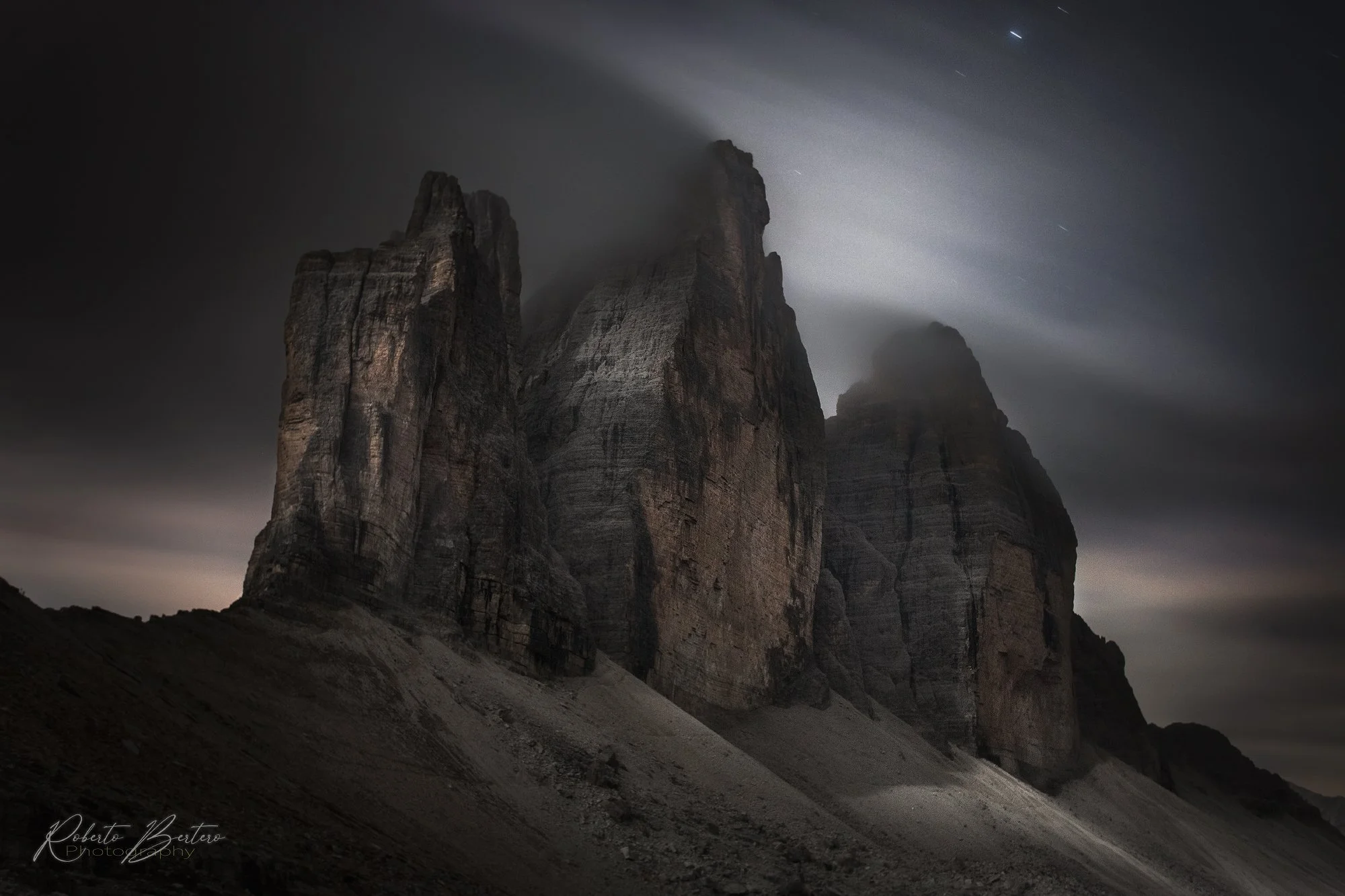 Tre Cime at Moonlight