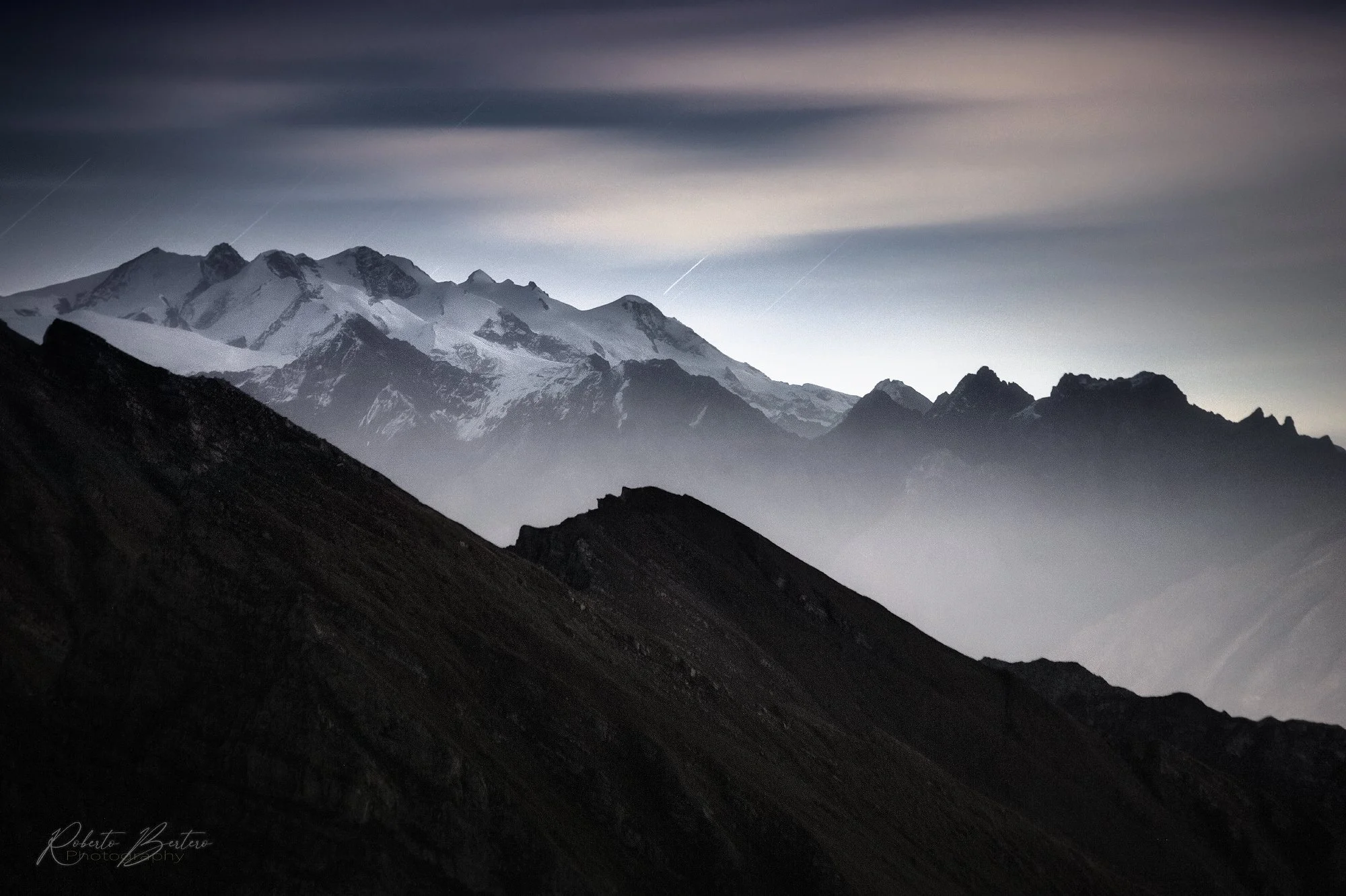 Monte Rosa by Night