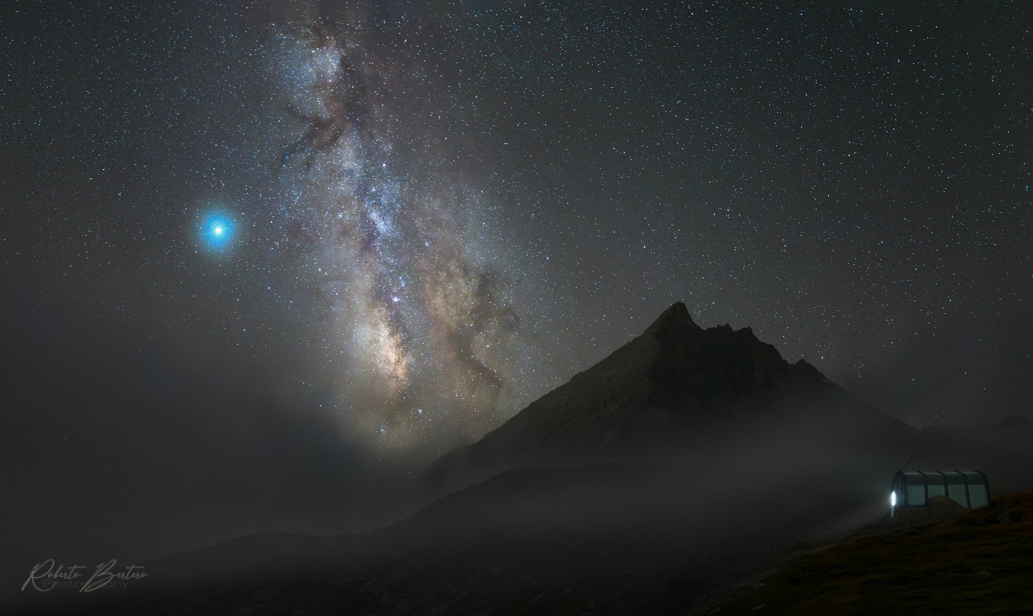 Jupiter, the Milky Way and a Bivouac.jpg