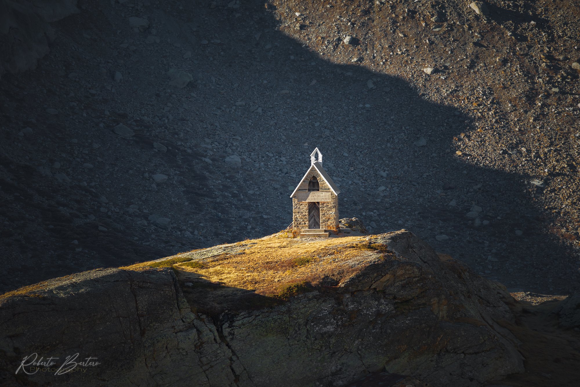 Chapel Between Light and Shadow
