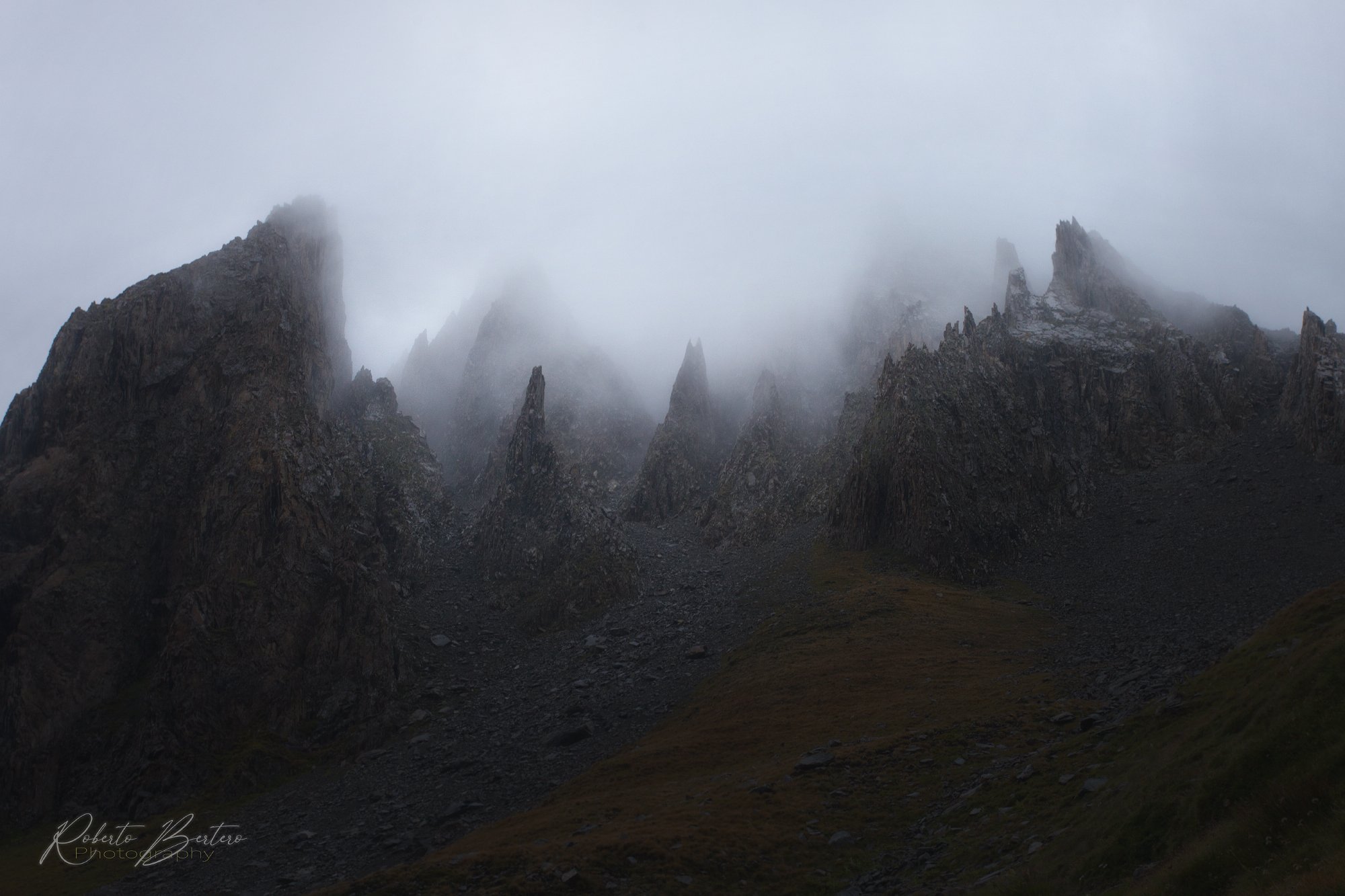 Pinnacles in the Fog