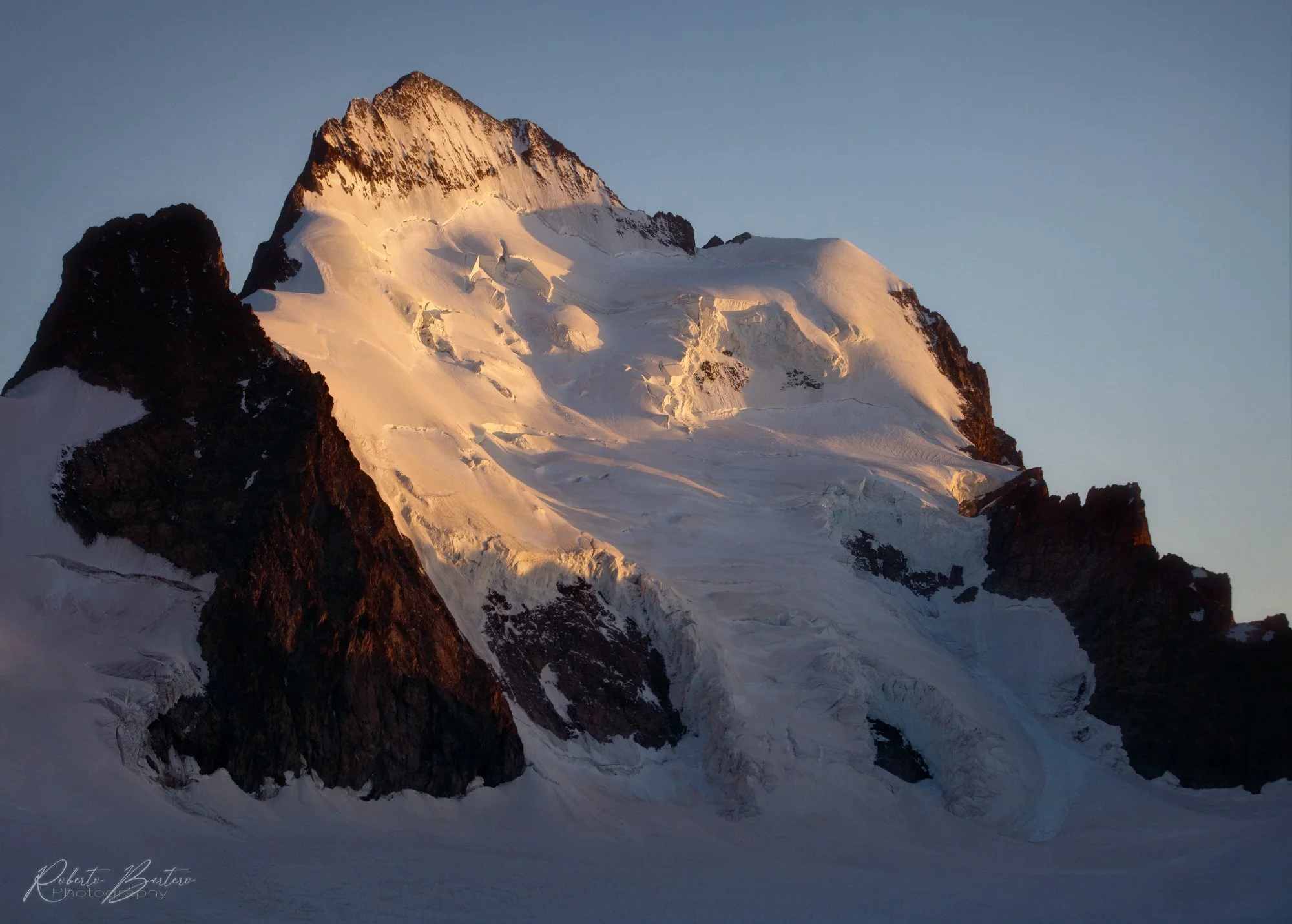 Barre des Ecrins at Sunset