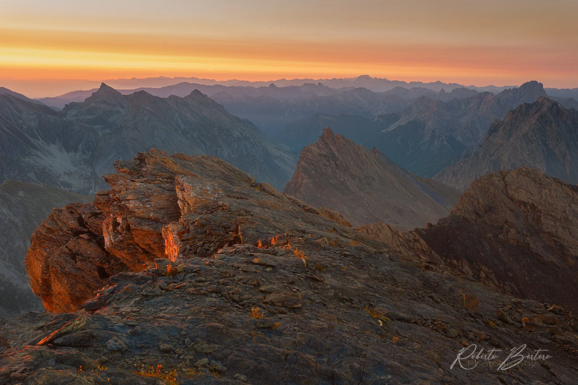 Dawn from the Tête de l'Homme