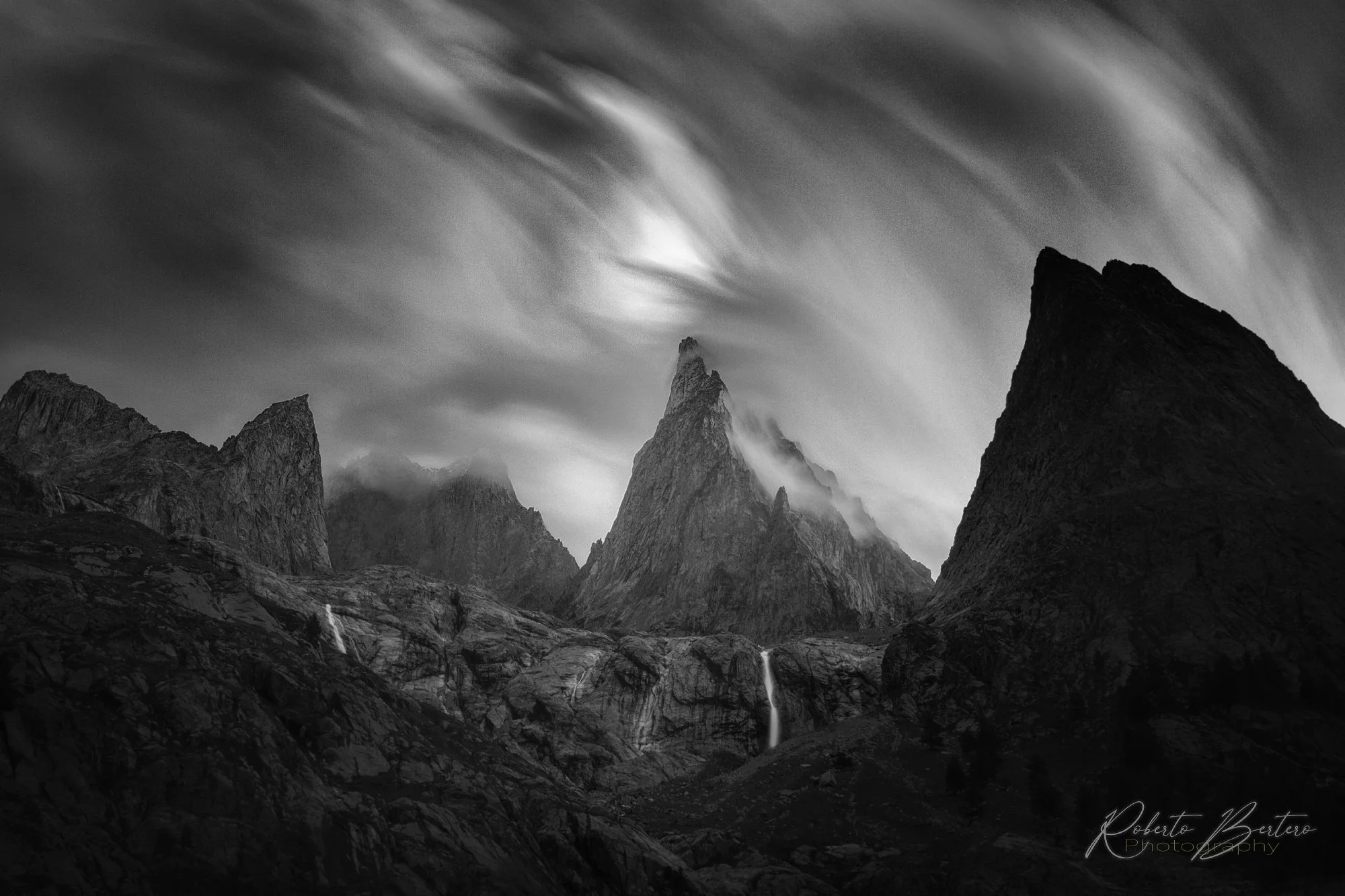 Waves of Clouds Among Dark Spires