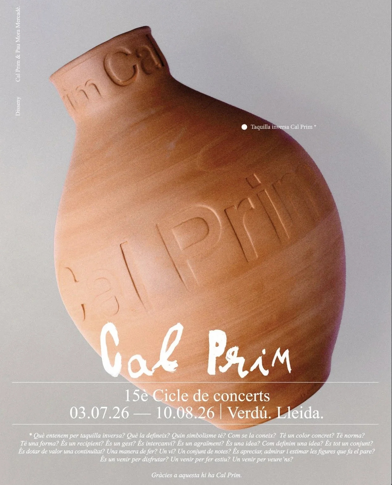 15e Cicle de concerts a Cal Prim