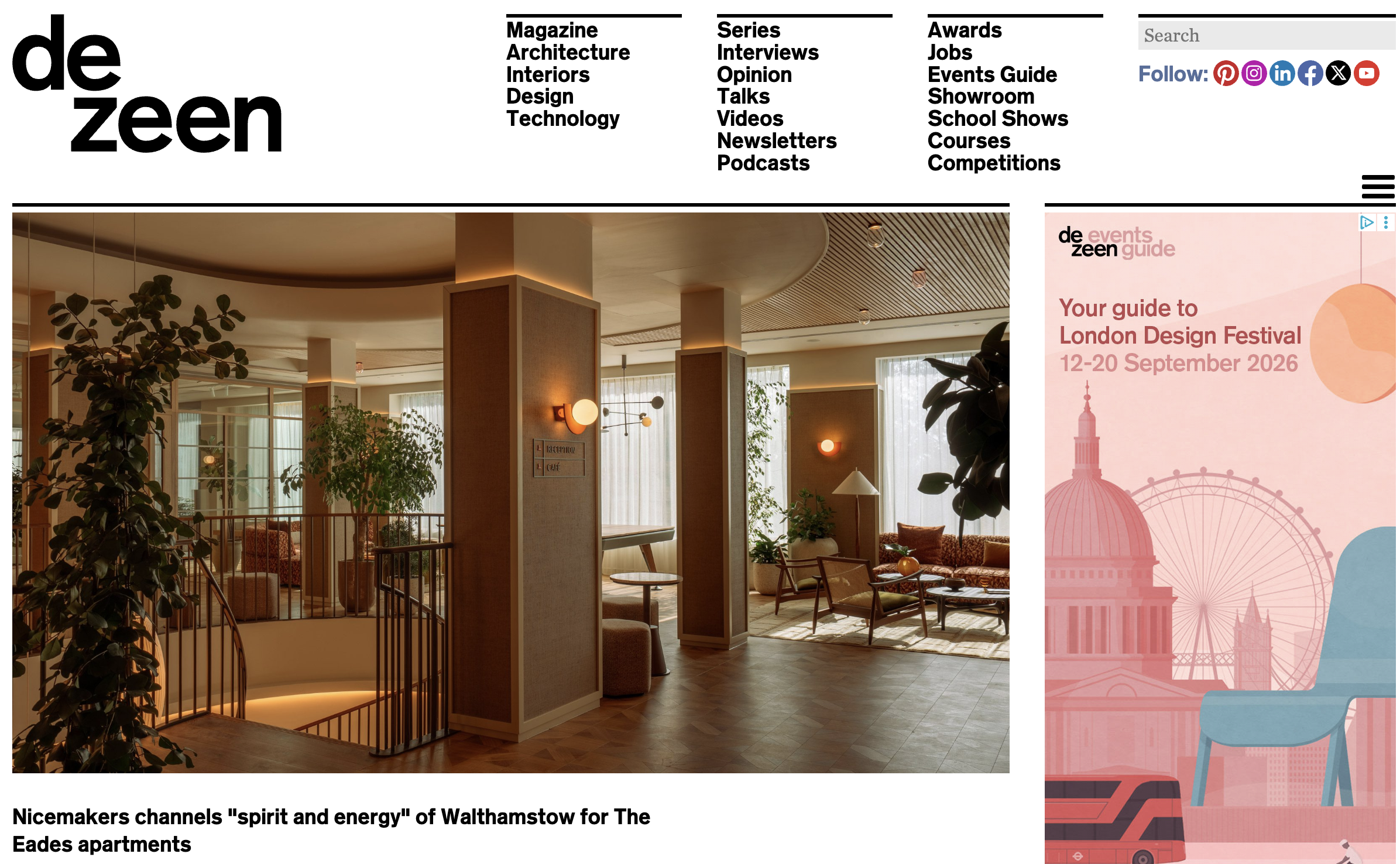 Nicemakers channels "spirit and energy" of Walthamstow for The Eades apartments