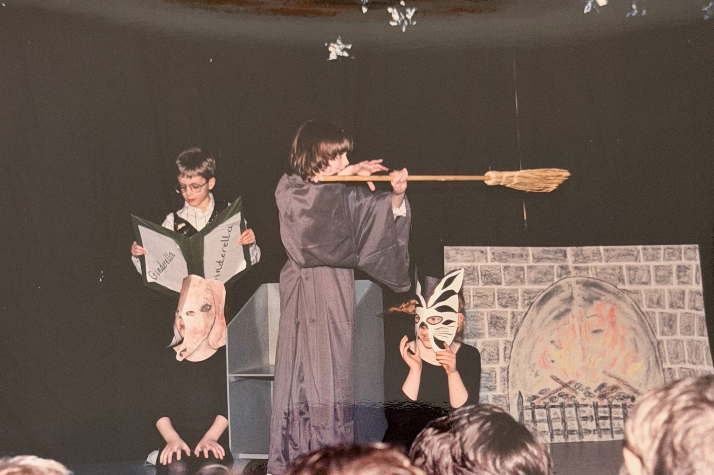 Me, performing in a school play aged 10