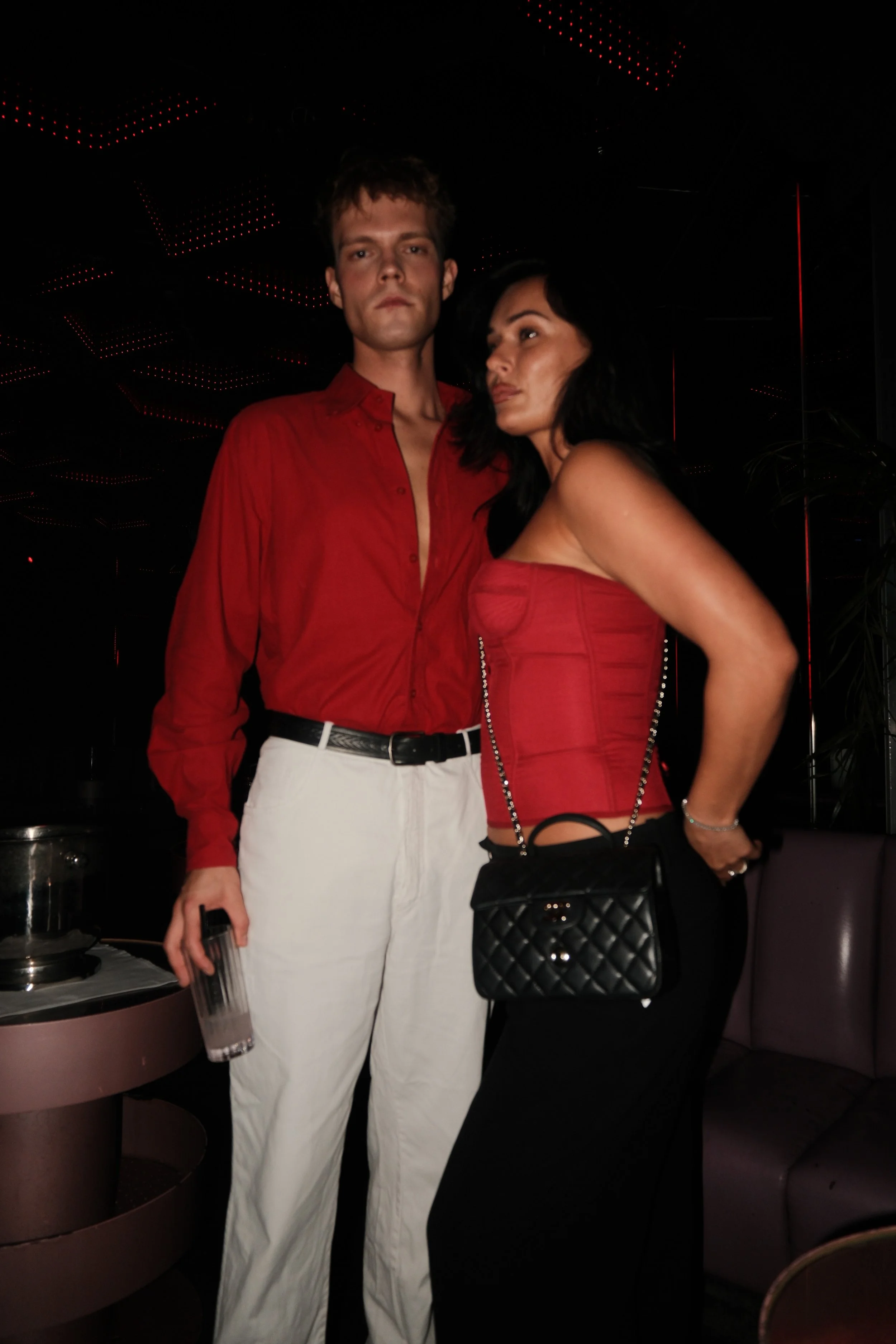 Fashion model Tomass Bantersons with partner