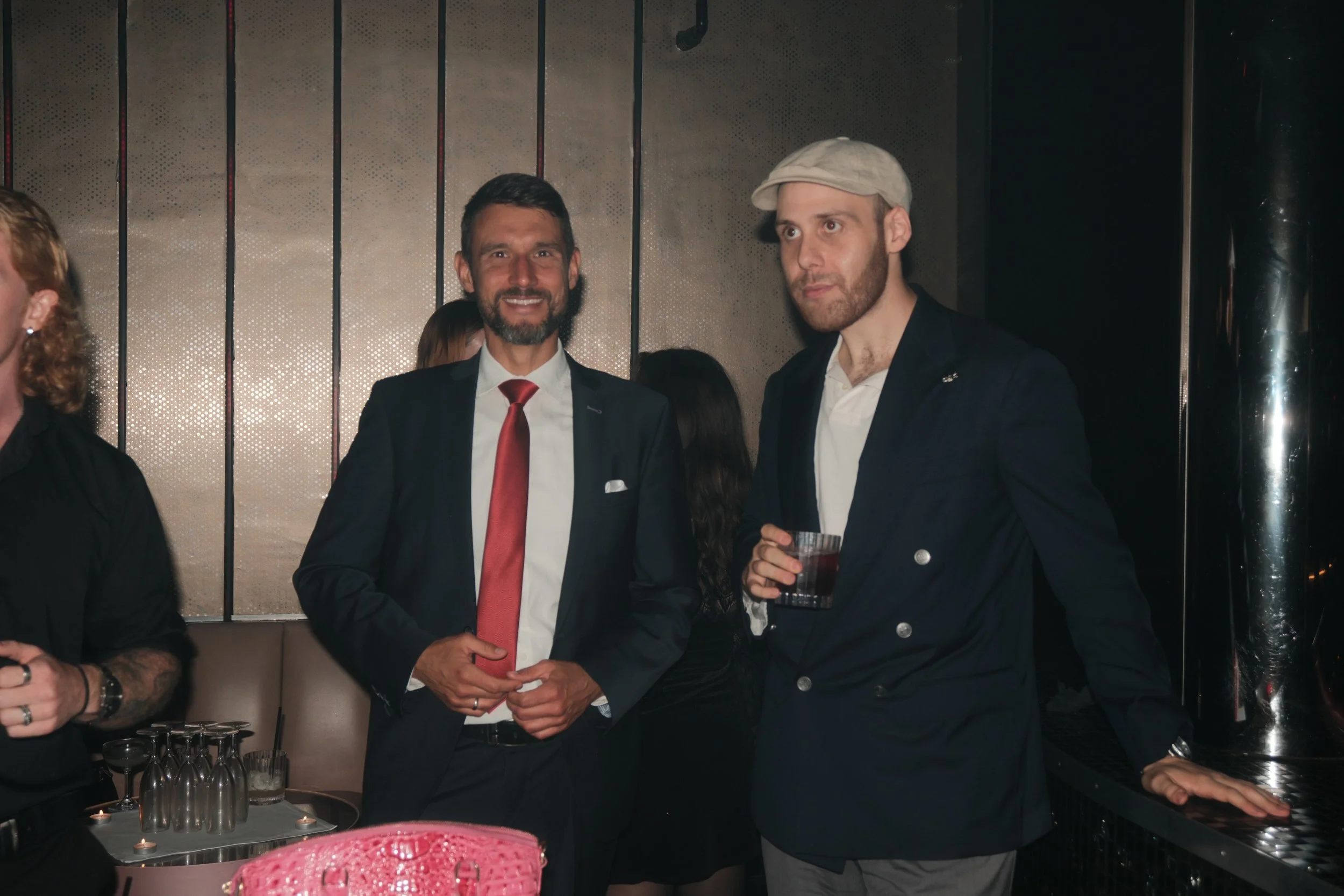 Former deputy head of mission and politician János Bencsik (Hungary) with fashion stylist Don Panache