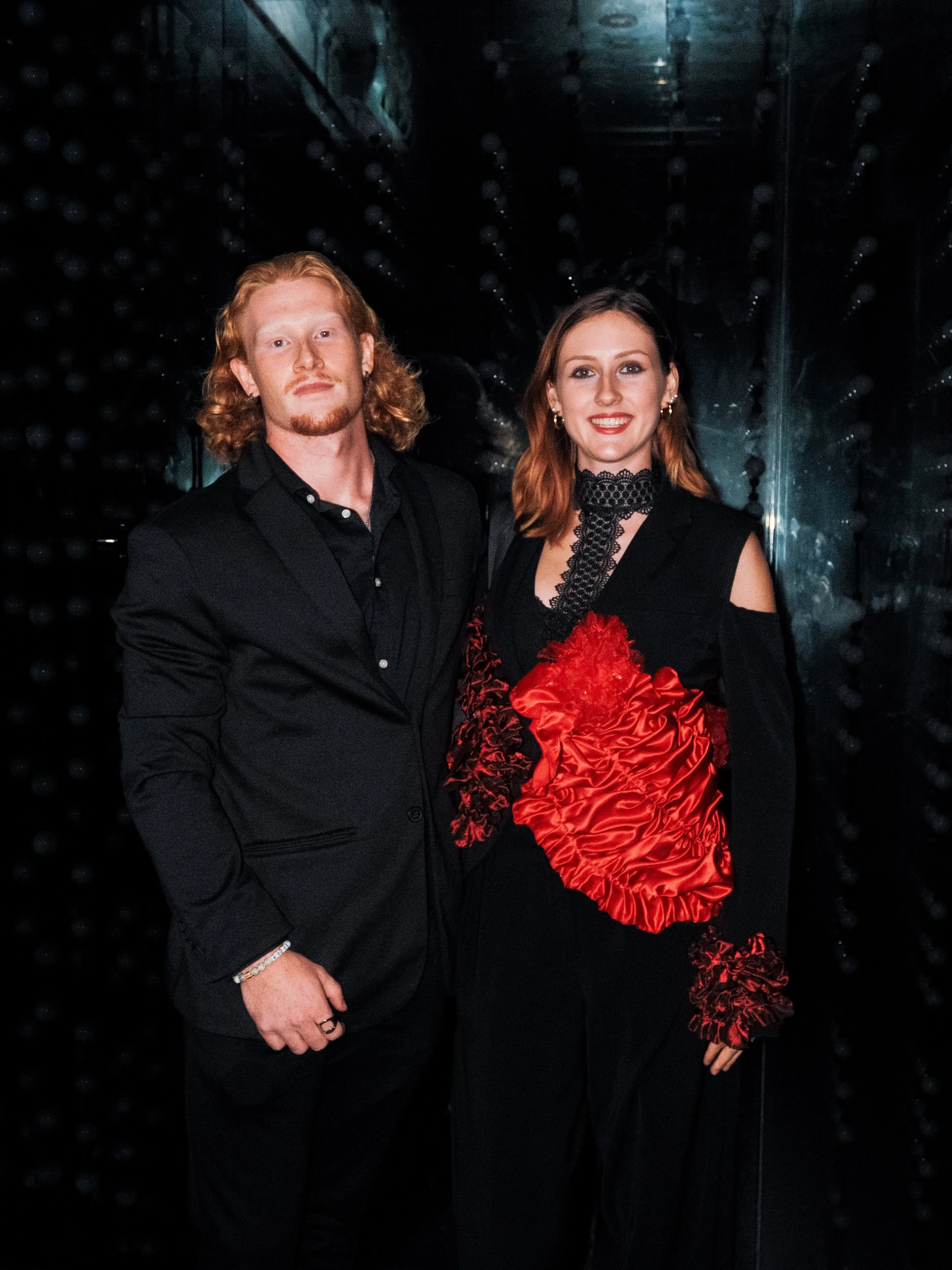  Fashion designer  Charléne Neugebauer  with partner  