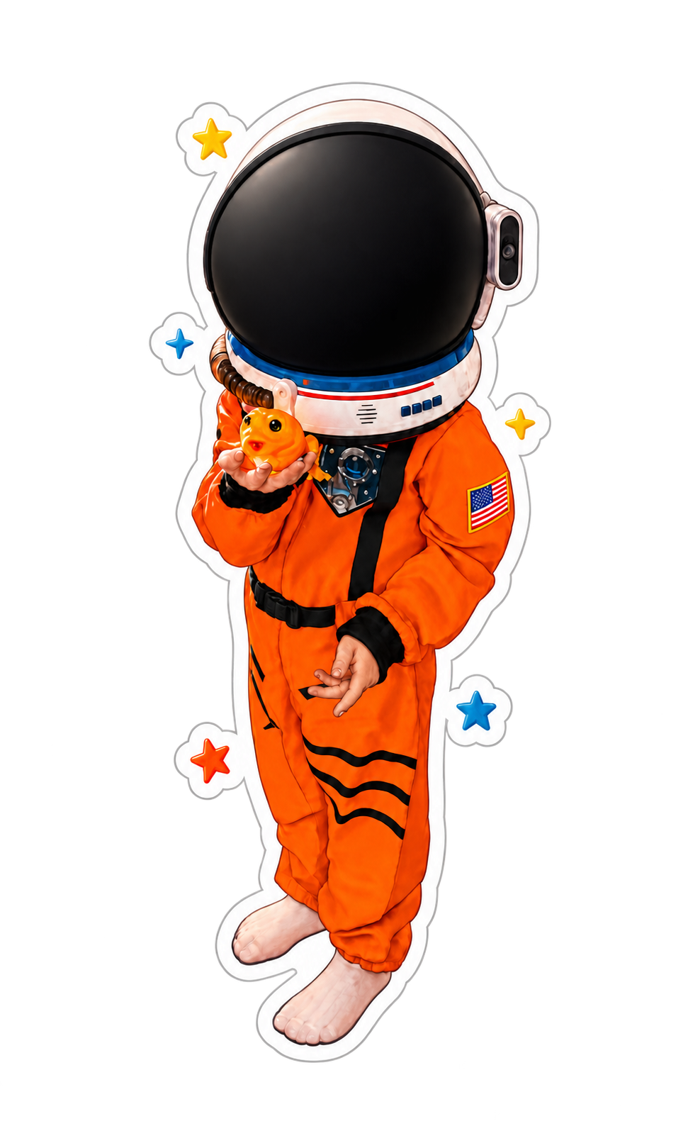 Paige the Astronaut — Die-Cut Sticker