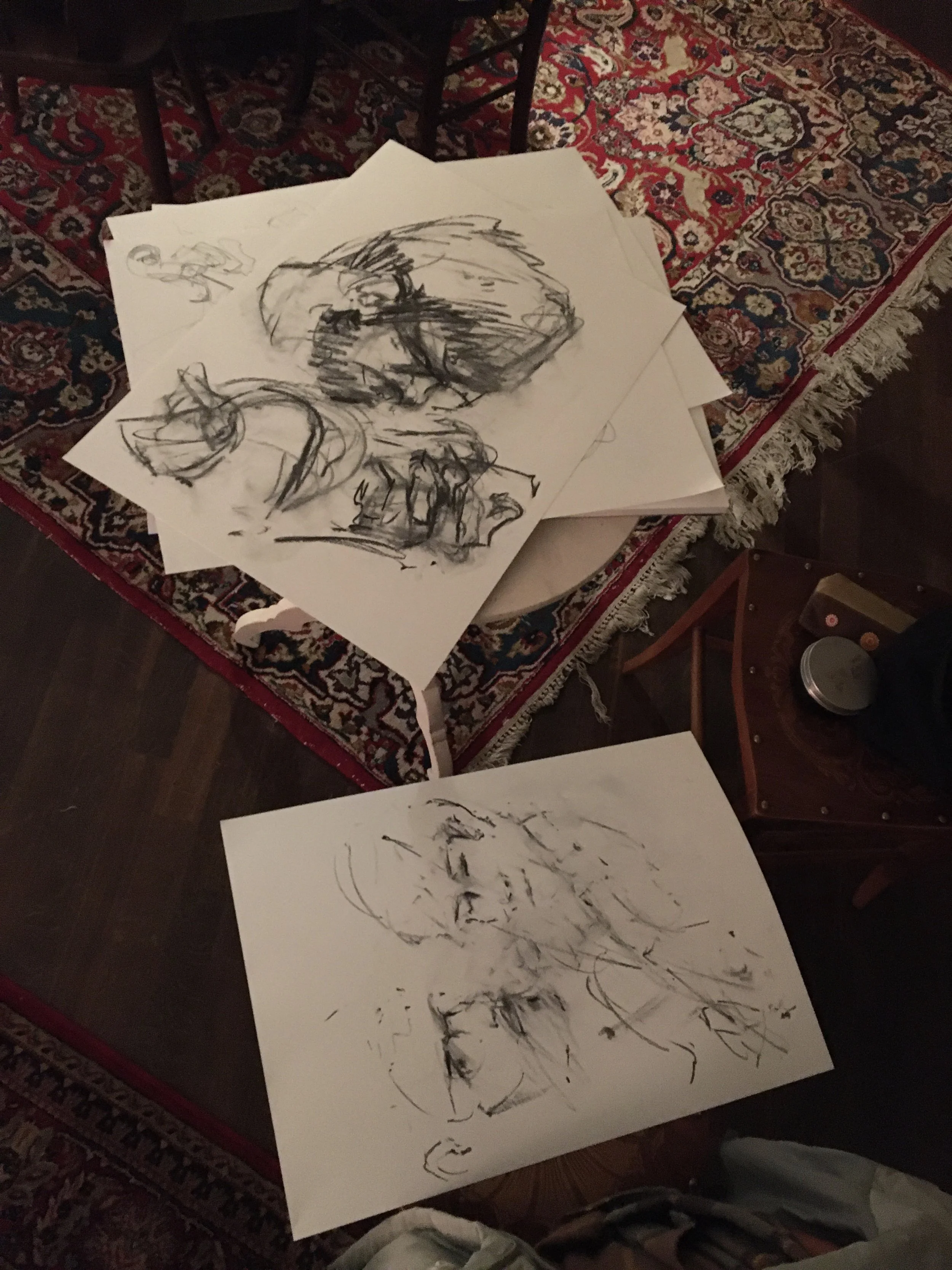 Welcome Here Kind Stranger Rainy Days Festival Luxembourg Live Music Session Celtic Drawing Charcoal