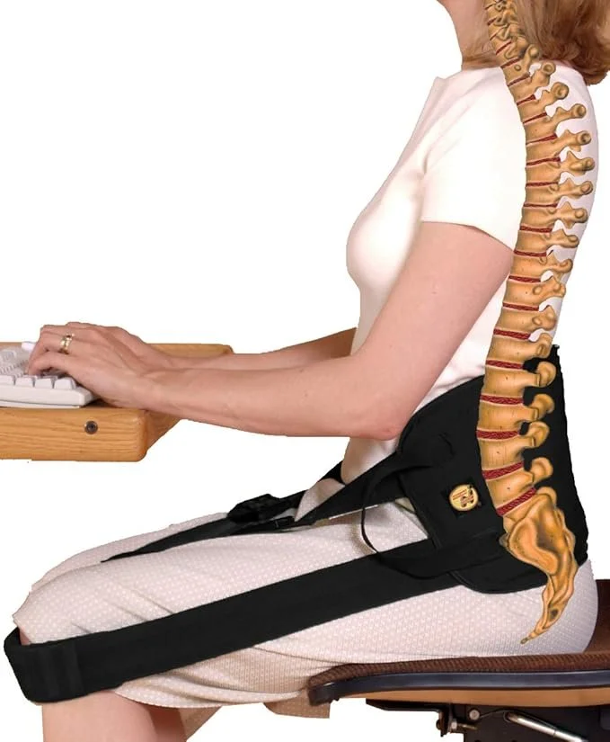 Instantly improve your posture with our ergonomic design so you can easily sit up straight! The BackUp is engineered to help maintain proper spine alignment.