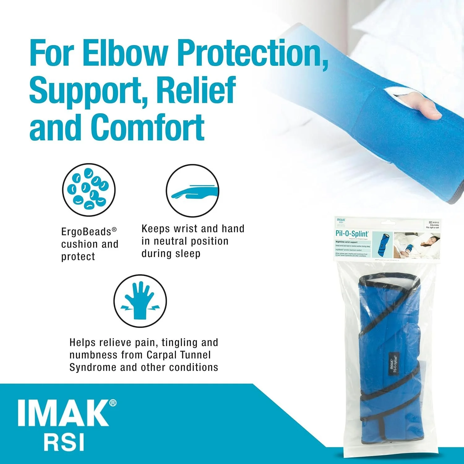 Wrist Brace for Carpal Tunnel - Removable Splint - Nighttime Wrist Support for Pain Relief