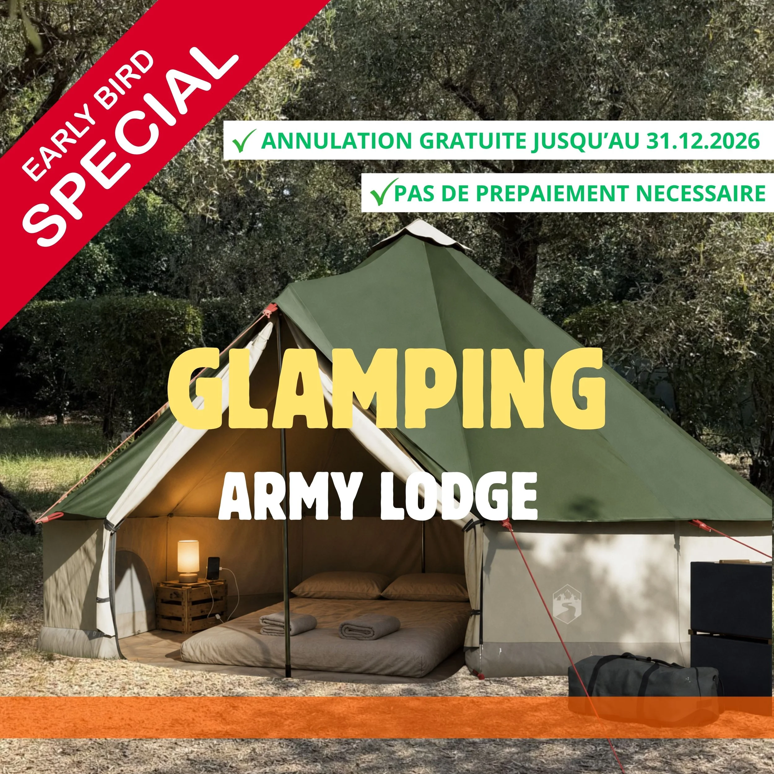 Army Lodge (2 personnes)