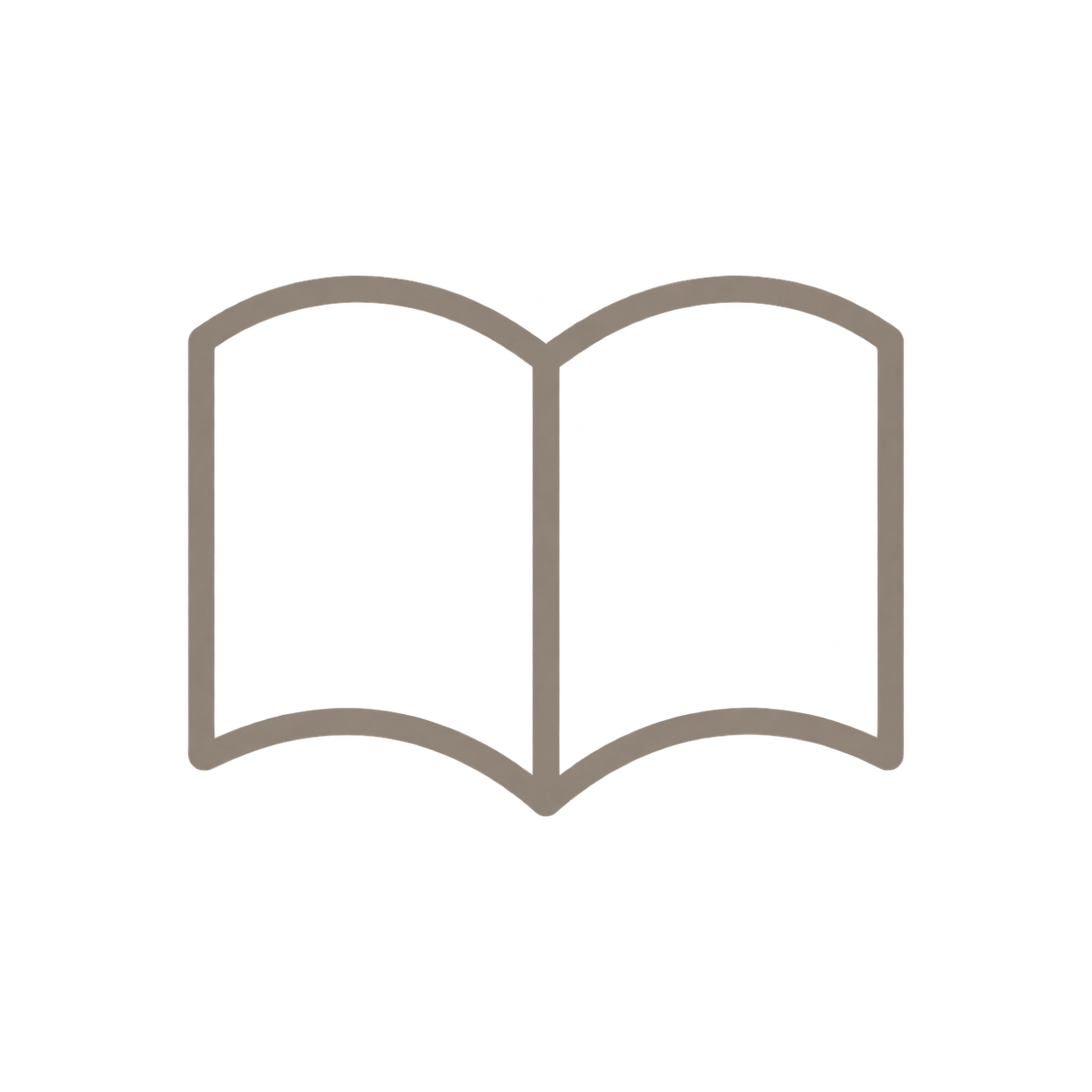 Ein geöffnetes rotes Buch mit grauem Umriss, nebeneinander liegende Seiten, auf schwarzem Hintergrund.