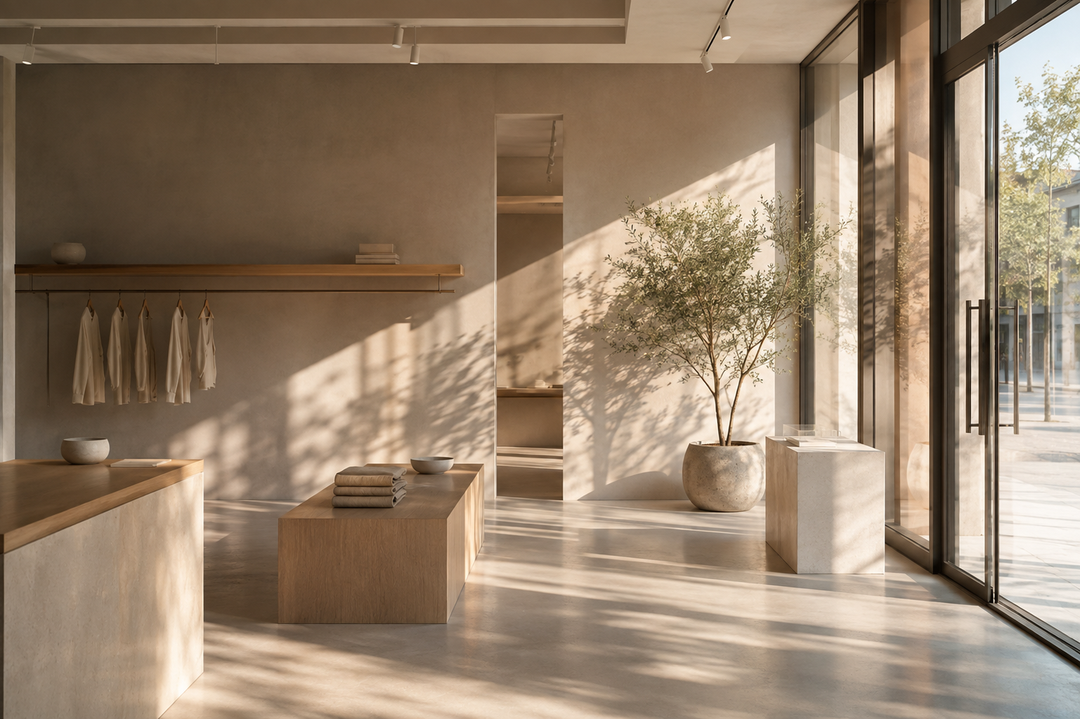 Sunlit Minimalist Boutique Interior.png