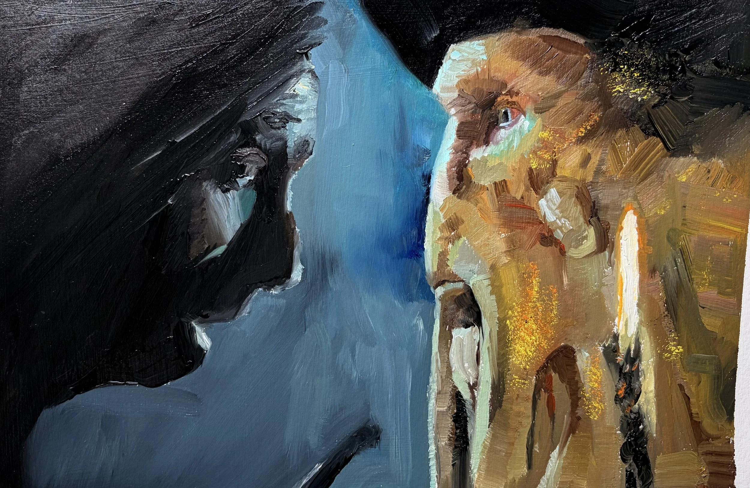 Do you fear death? - Original Oil painting