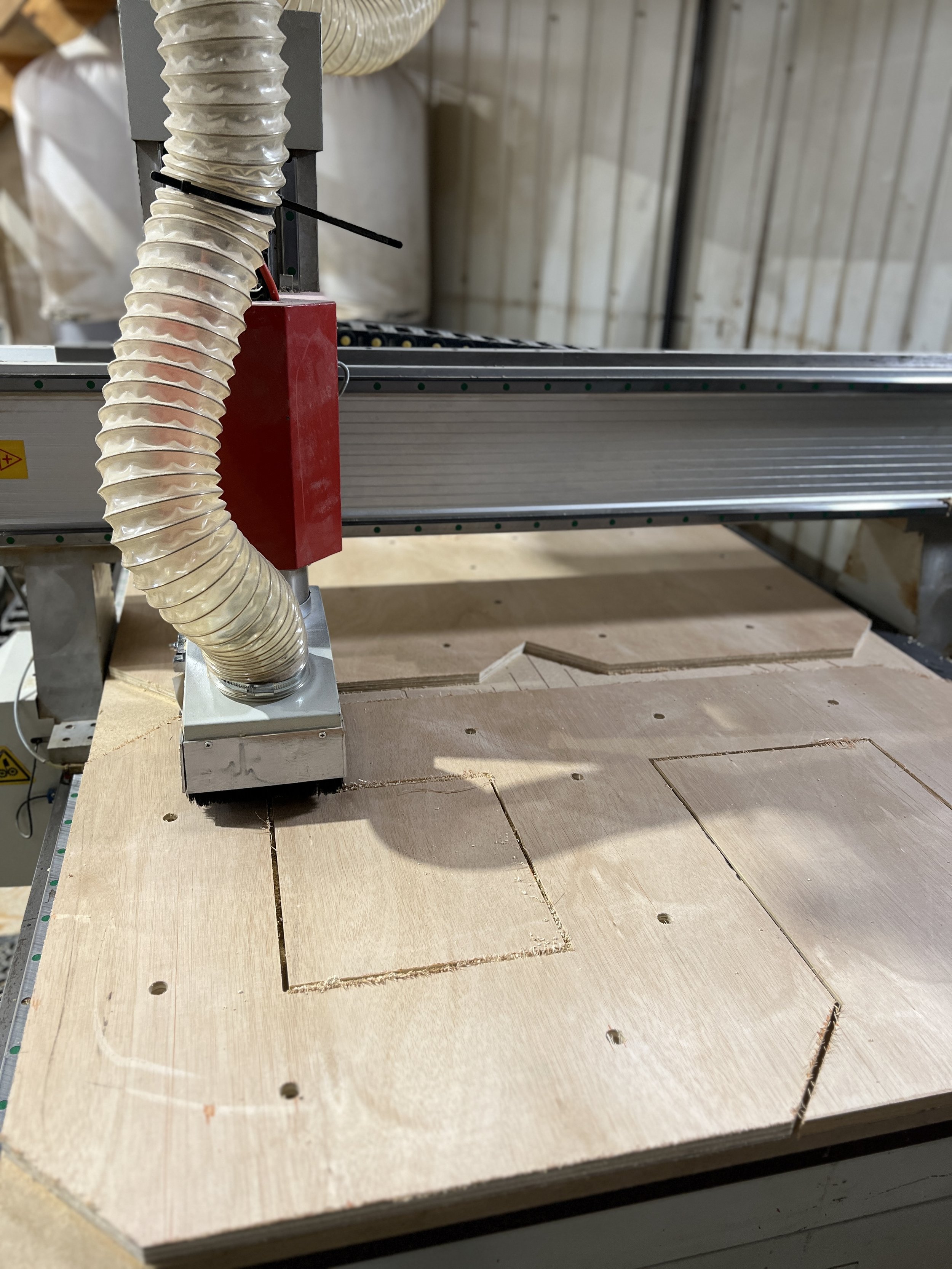 CNC Machine cutting Light up Characters for a private rental company.