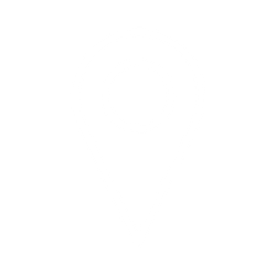 Icon of a location pin marked on a black background.