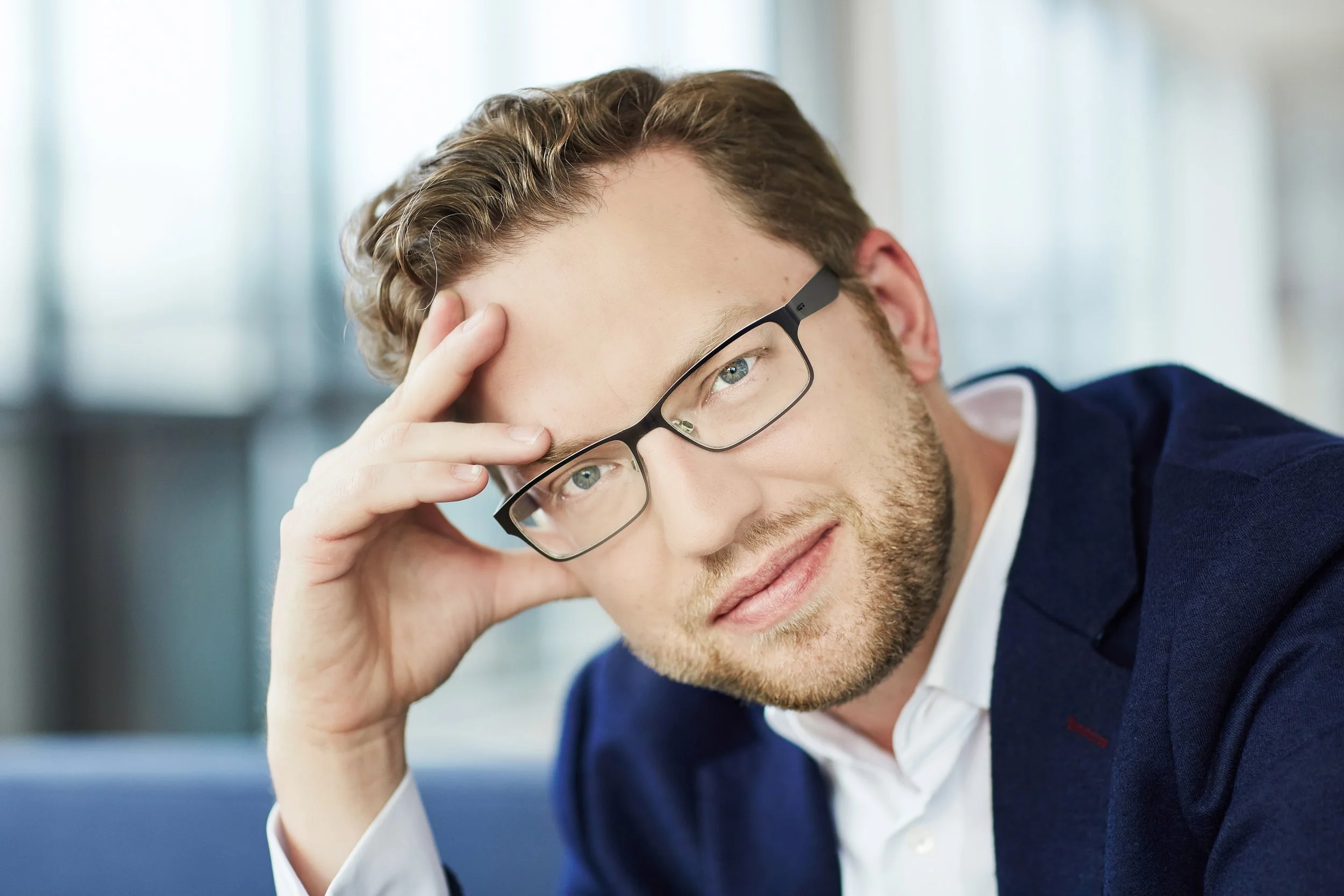 Close-up portrait of Benjamin Bayl