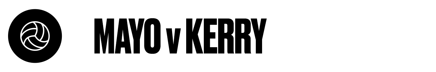 A black background with a white volleyball icon in the top left corner.