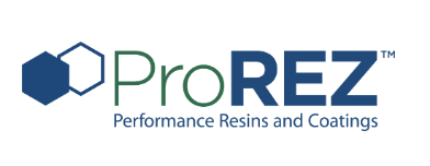 ProREZ logo with hexagonal design and the tagline Performance Resins and Coatings.