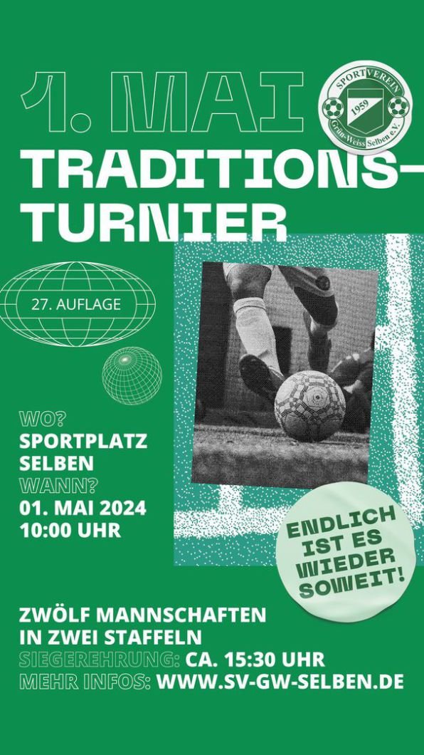 Ablauf 1. Mai – Fußballturnier 2024