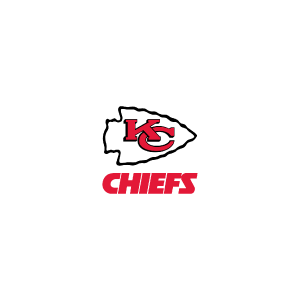 Kansas City Chiefs logo featuring the arrowhead emblem and red team name