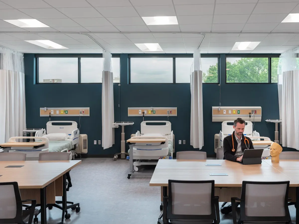 Hospital medical facility interior design work space