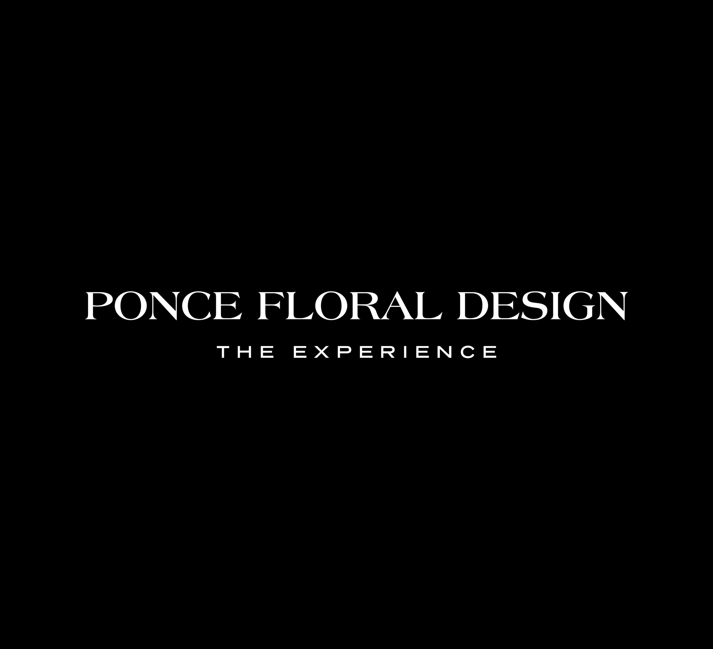 PONCE FLORAL DESIGN &bull; THE EXPERIENCE. 
A refined new look. 
A timeless identity.
The same passion for extraordinary floral design.
BRANDING @pairedesign