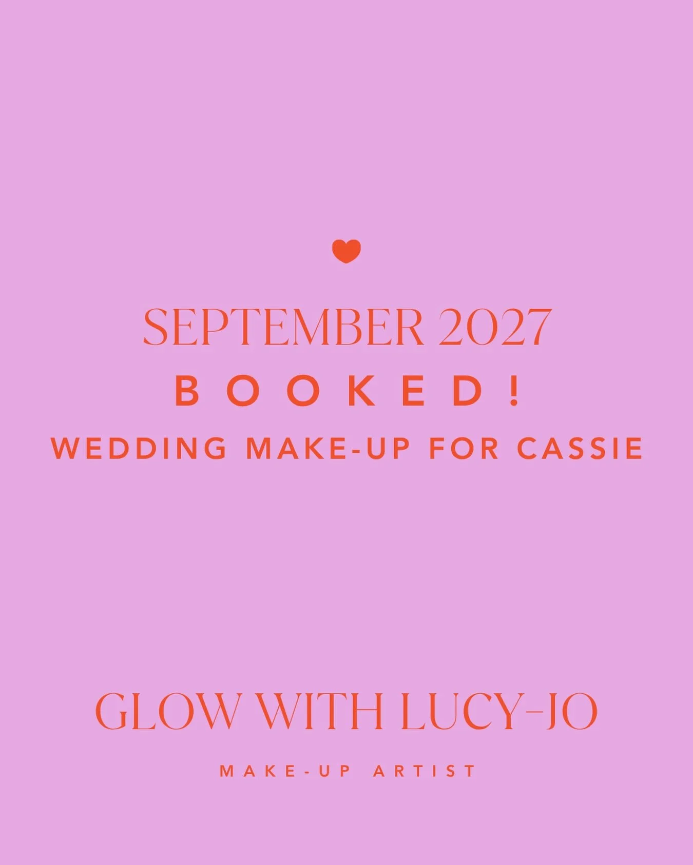 Congratulations @cassidamai &hearts;️🩷

Booked for bridal make-up at her stunning Pembrokeshire wedding @thedruidstone next year! Stunning venue 🌊 

Can&rsquo;t wait to be part of your big day 🤩

#bridalmakeup #weddingmakeup #bridalmakeupartists #