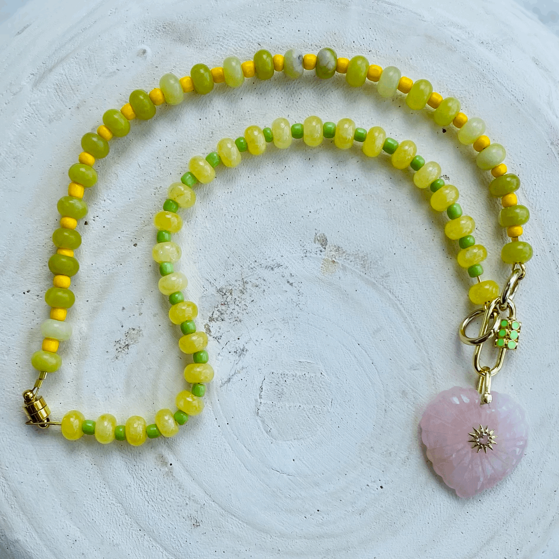 Sunflower Love Necklace 18"