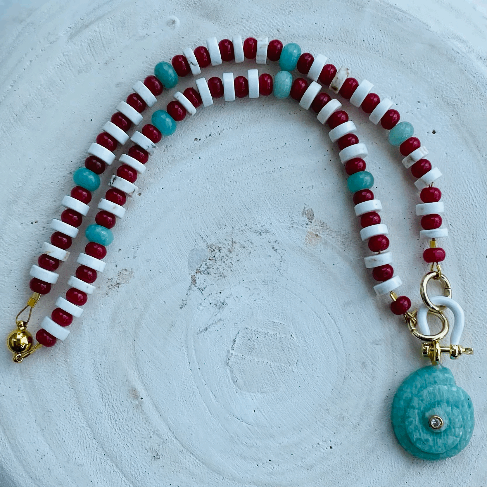 Sandy Toes Necklace 17"