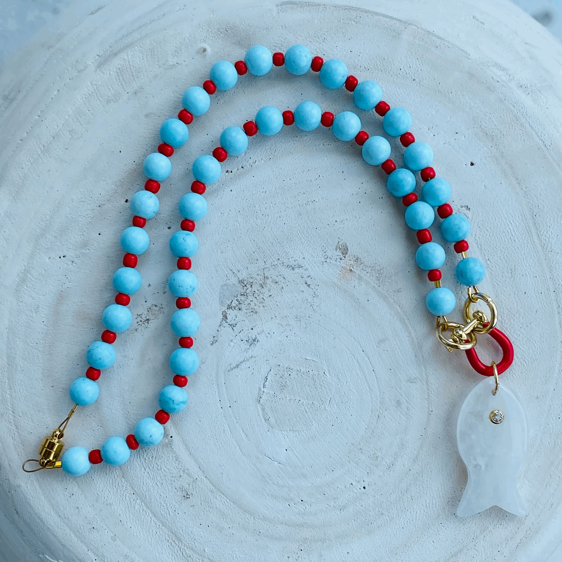 Mermaid Kiss Necklace 18.5"