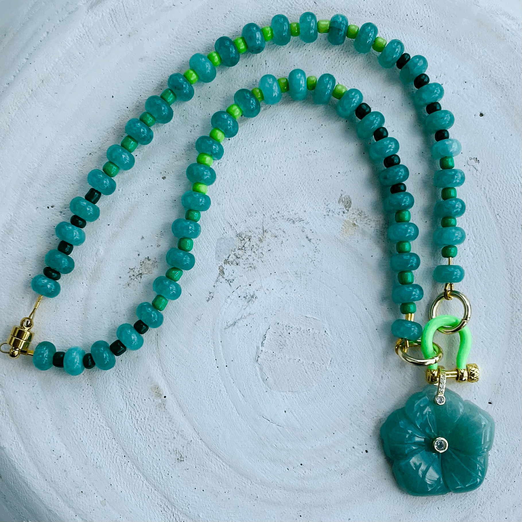 Seafoam Necklace 18"