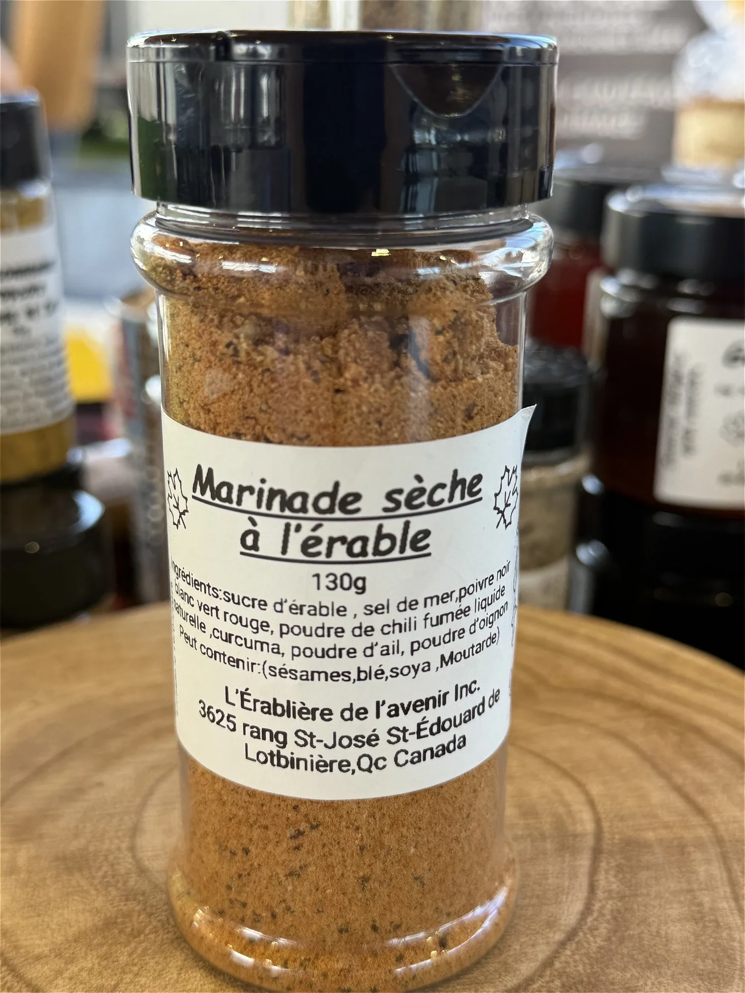 Marinade à l'érable