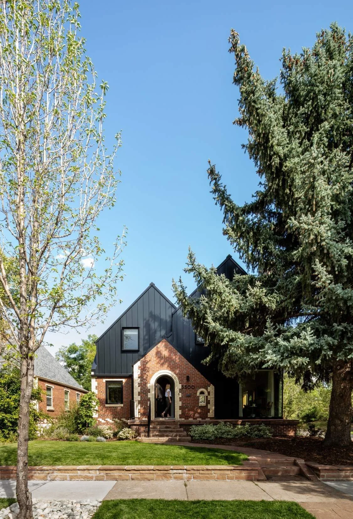 The 1,760 SF addition sits within the original footprint.