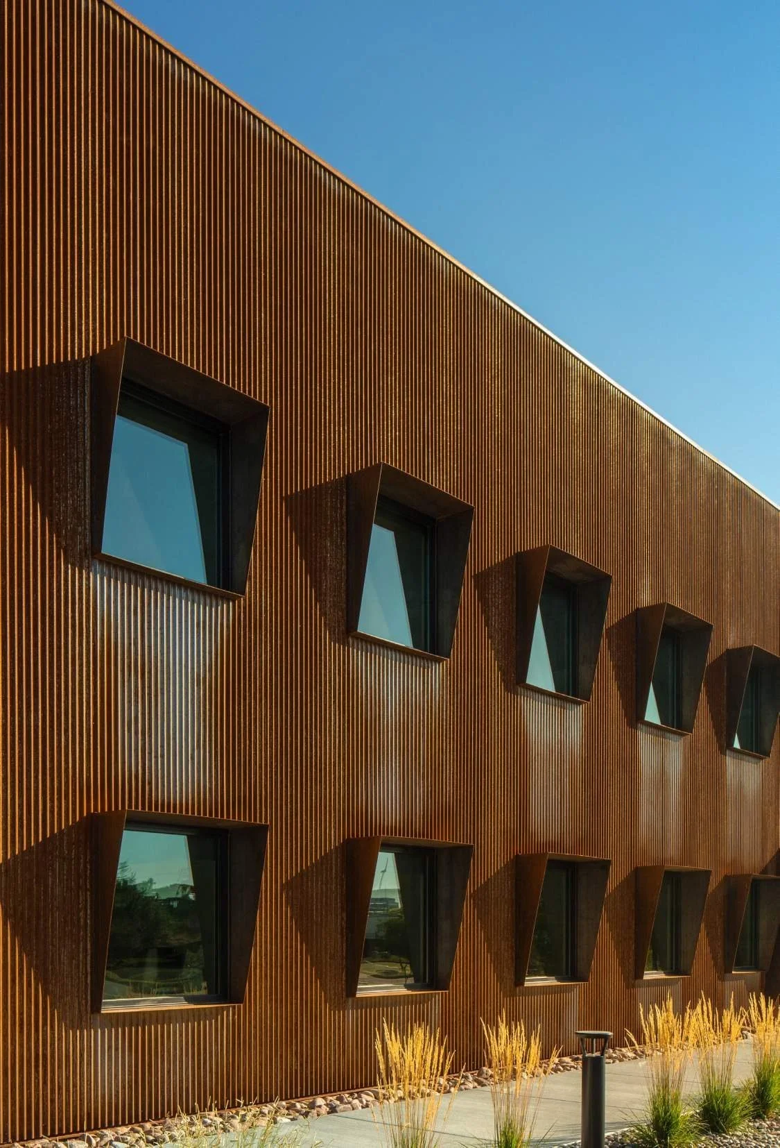 Raw steel was corrugated locally in continuous 30-foot lengths.