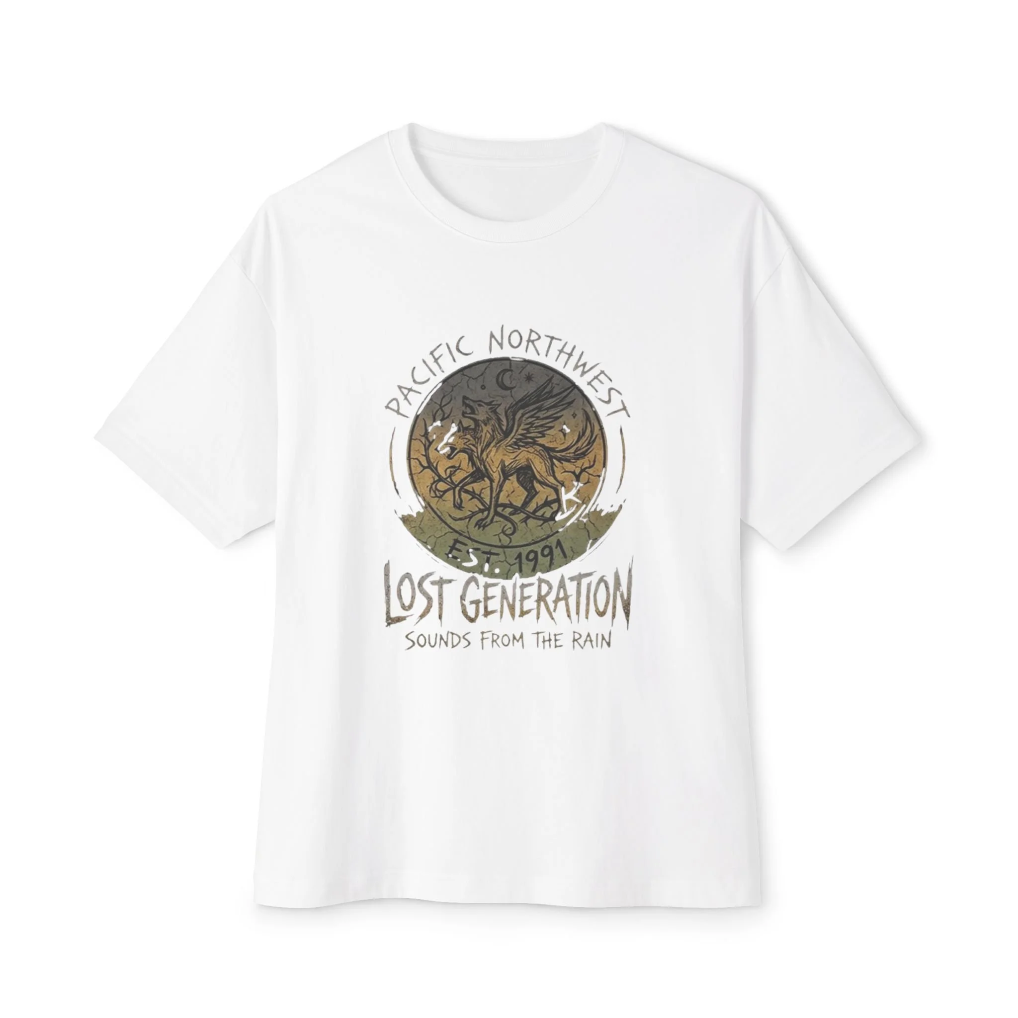Lost Generation Pacific Northwest Tee — 'Sounds From The Rain' Graphic Shirt