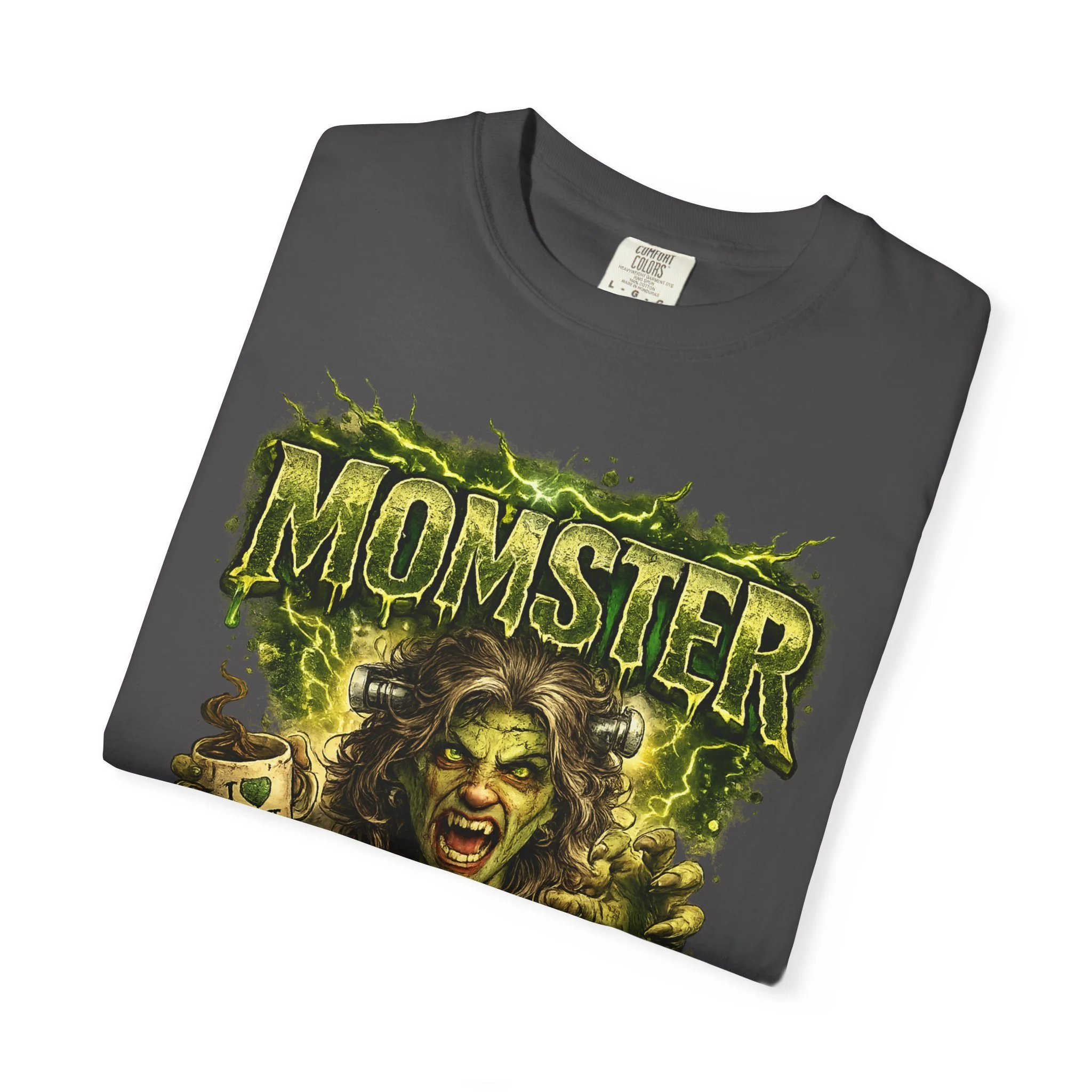 Momster Graphic T-Shirt — 'Momster' Vintage Horror Mom Design