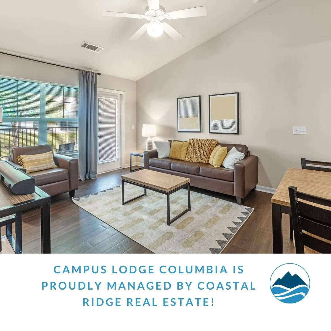 Campus Lodge Columbia is now proudly managed by Coastal Ridge Real Estate 🏡 We&rsquo;re excited to serve this community and continue providing a great home for our residents!