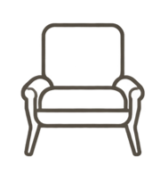 1. Furniture, fixtures and equipment selection icon.