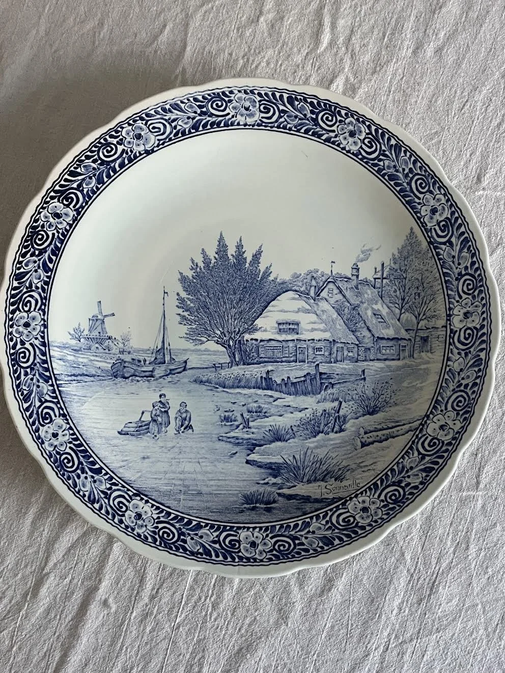 Extra Large Delftware Platter