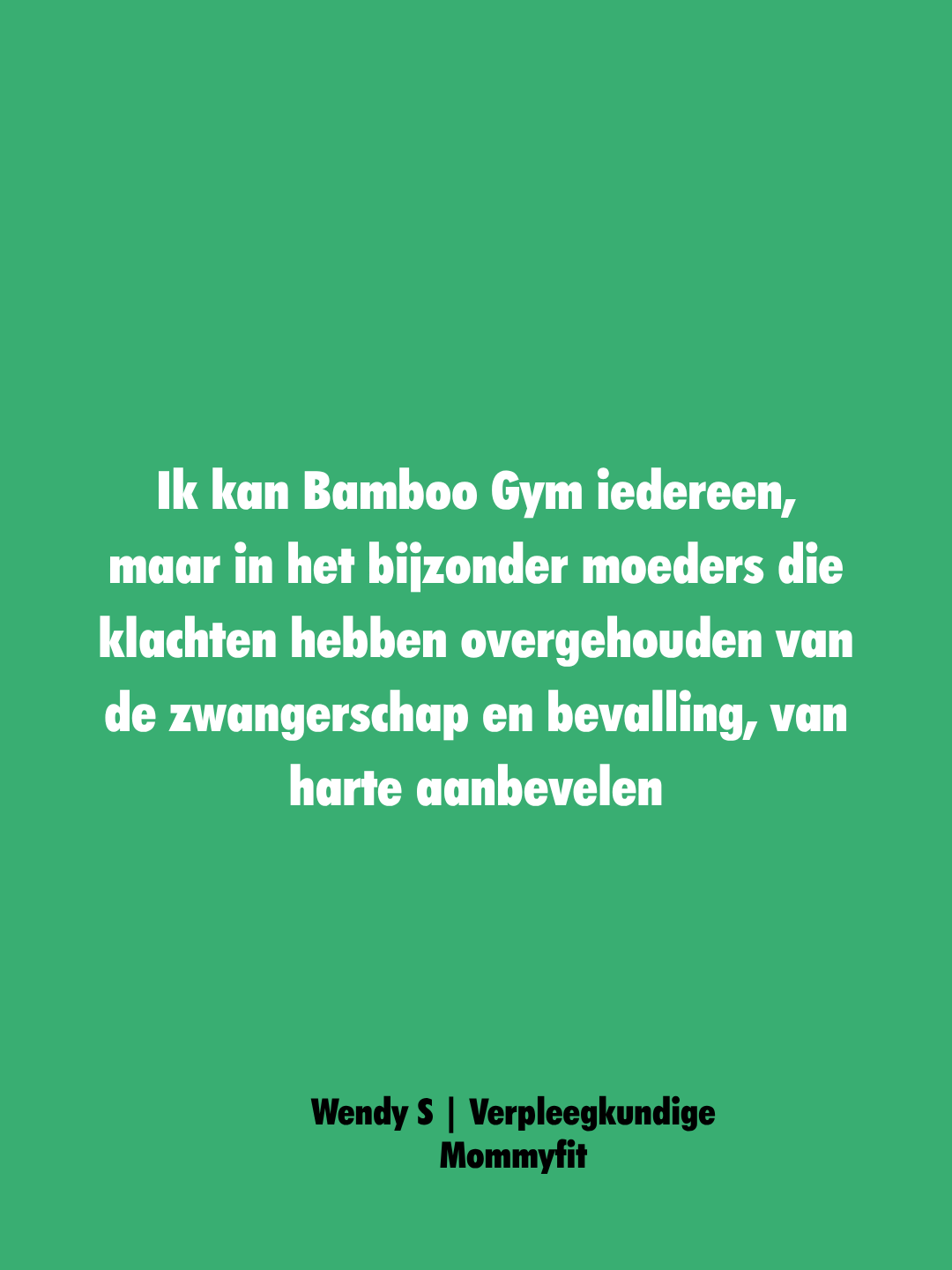 mommy fit review Bamboogym | De fysioboutique 2