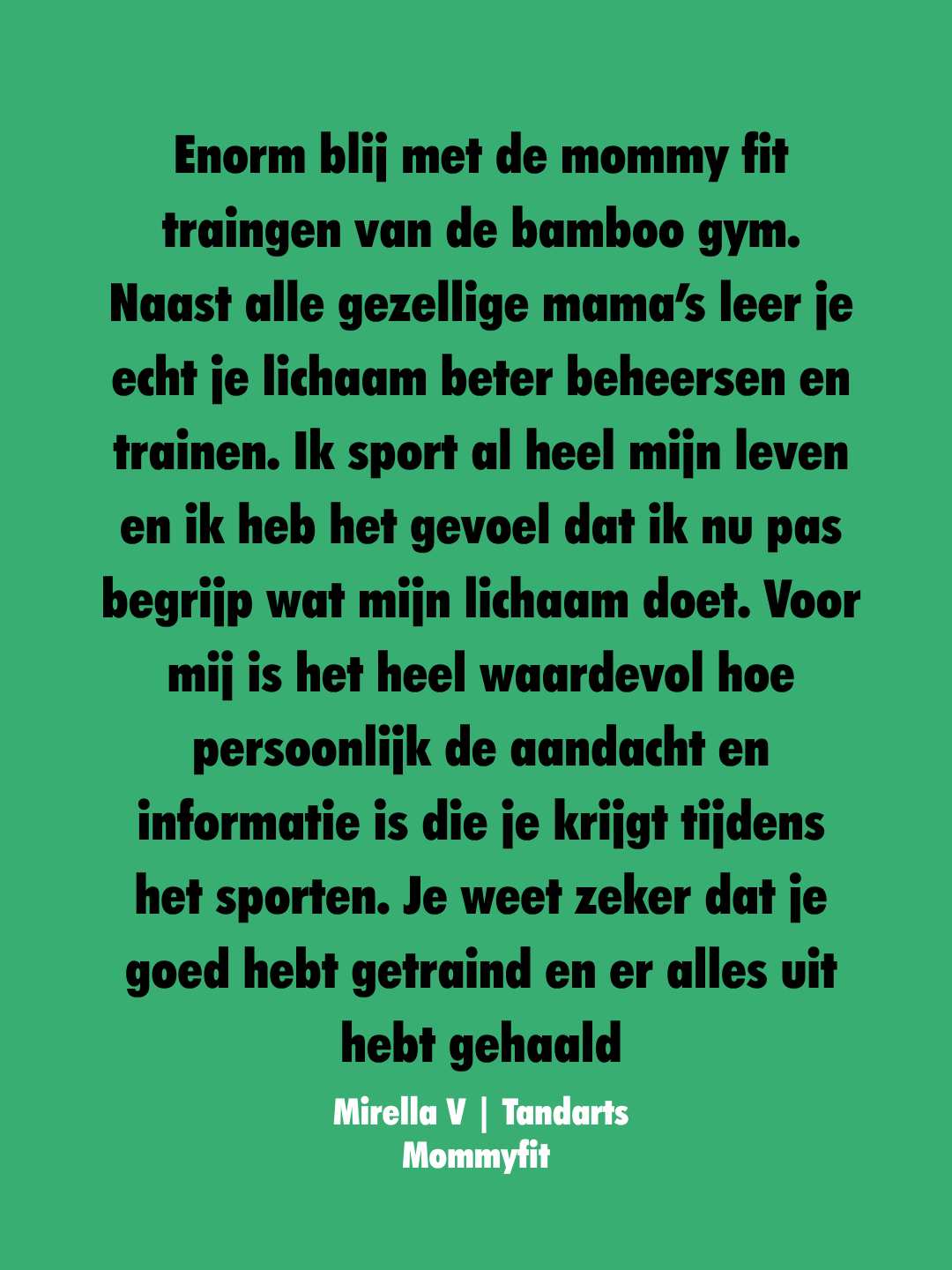 mommy fit review Bamboogym | De fysioboutique 9