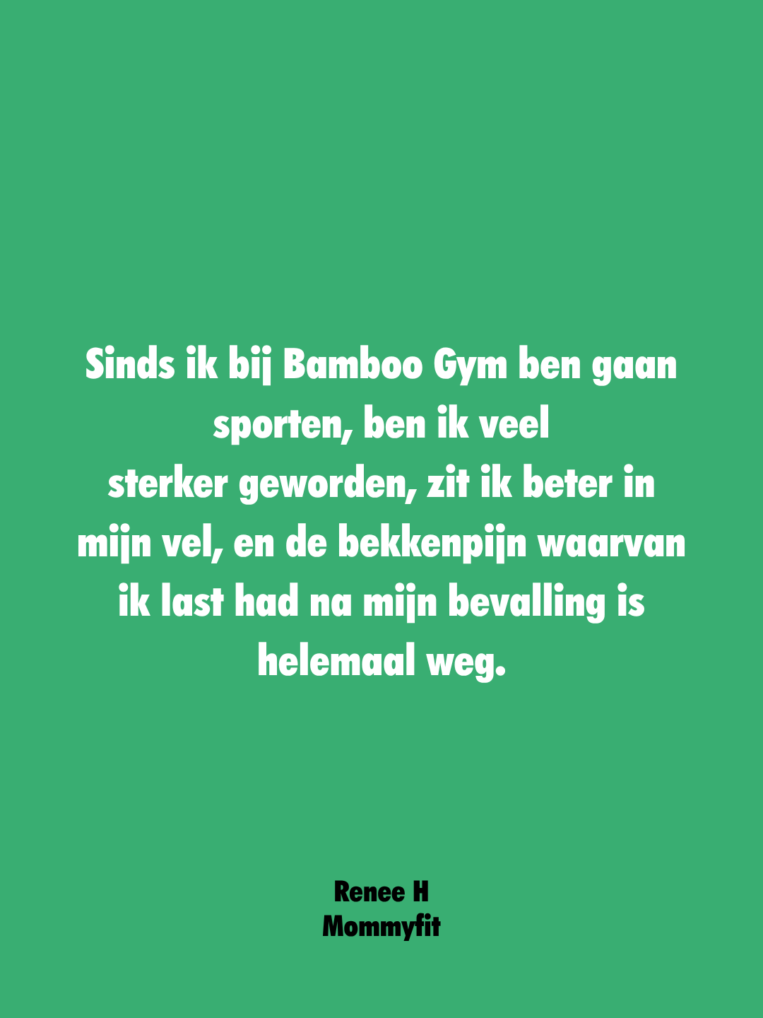 mommy fit review Bamboogym | De fysioboutique 14