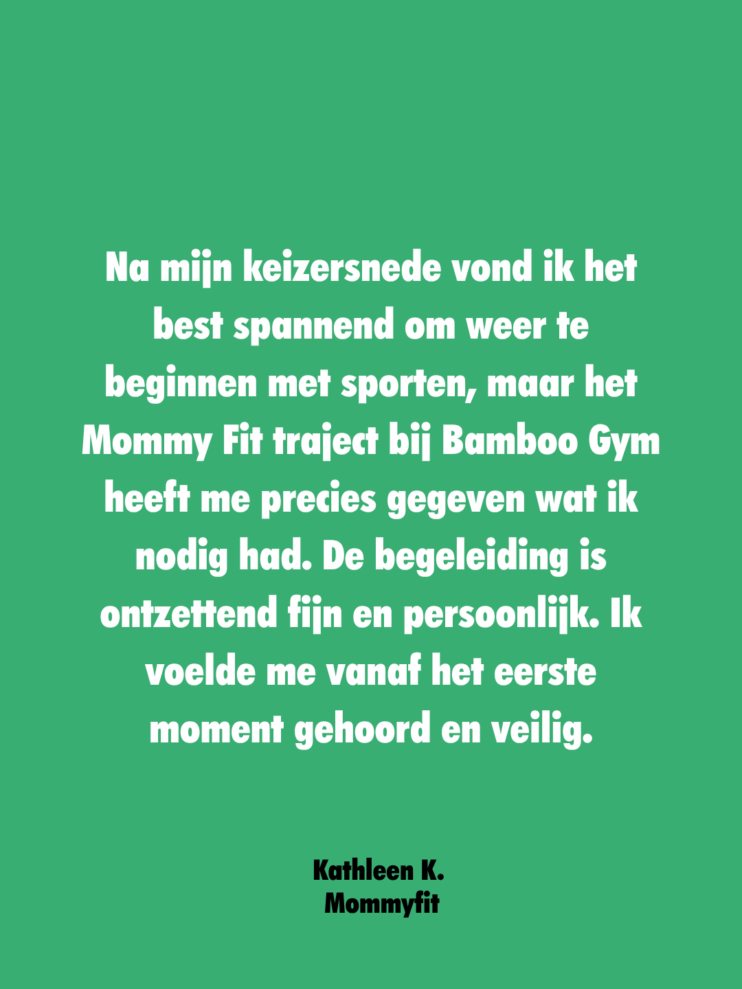mommy fit review Bamboogym | De fysioboutique