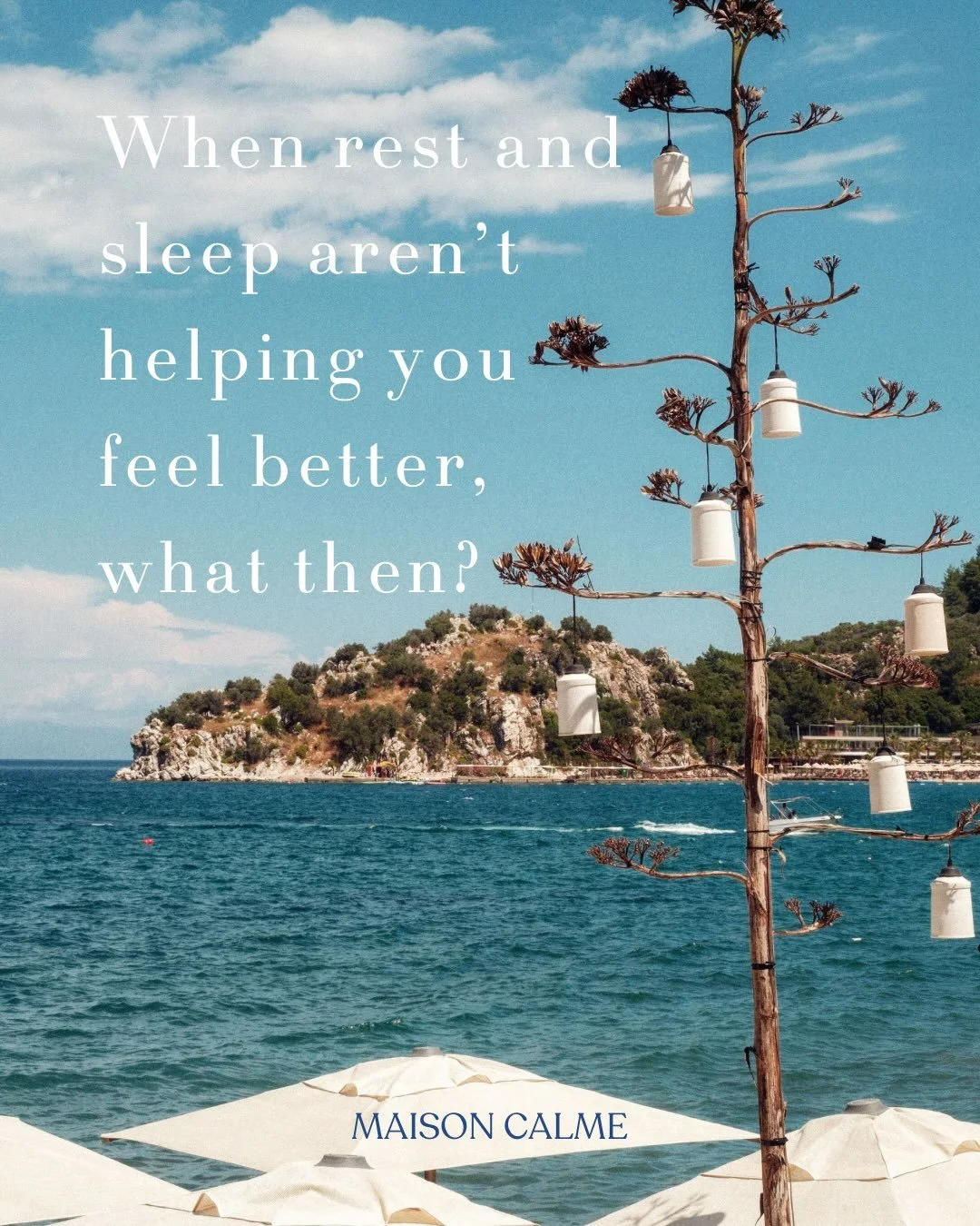 We talked about this 💙

If you feel comfortable, close your eyes and bring your attention to your breath.

Then, gently ask yourself:

Where in my body can I feel that I&rsquo;m so tired?
Why am I so tired?
What do I actually need to feel less tired